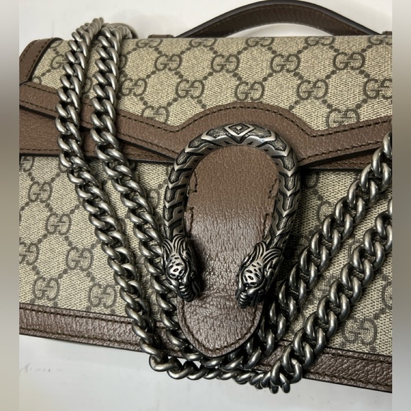 GUCCI DIONYSUS LIMITED EDITION BEIGE GG TOP HANDLE SHOULDER BAG - Picture 9 of 16